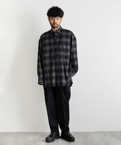 stein 20SS OVERSIZED DOWN PAT SHIRTS